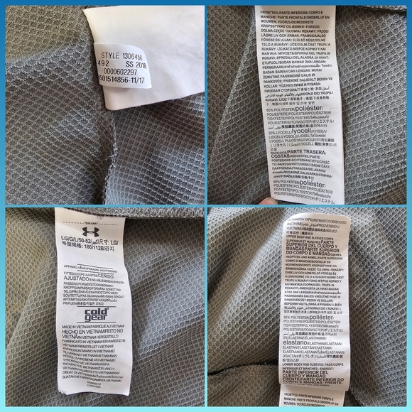 Under Armour UA Coldgear Hybrid Full Zip Windbreaker Hoodie Men's Large Jacket - Picture 14 of 14